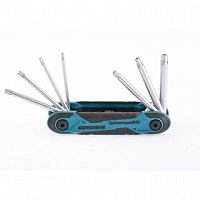 Набор ключей имбусовых TORX Gross Т10-Т40, складные, 8 шт, CrV  картинка